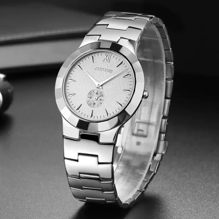 Oupai – montre pour hommes, cadran rond, bracelet en acier tungstène, montre carrée, mouvement à qua