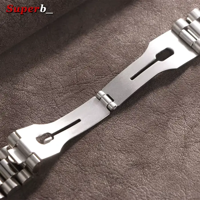 Bracelet en acier inoxydable massif pour Rolex Oyster NH35 avec fermoir Glide Lock pour homme et femme occasions spéciales