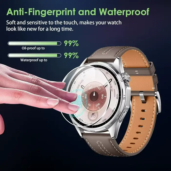 Protecteur d'écran en verre trempé de qualité supérieure pour Huawei Watch GT 6 Pro anti-rayures haute définition facile à installer pour homme et femme occasions spéciales