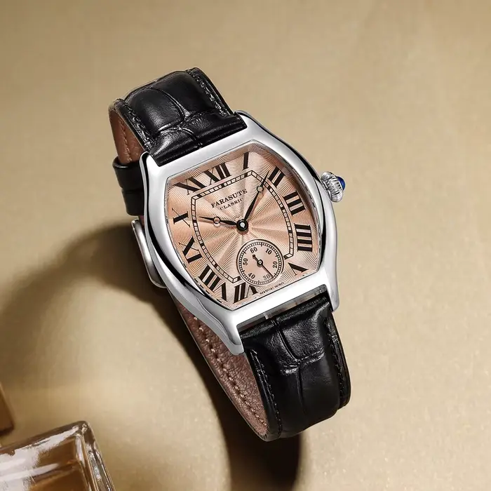 Montres mécaniques manuelles personnalisées FARASUTE 36 mm rétro Hangzhou