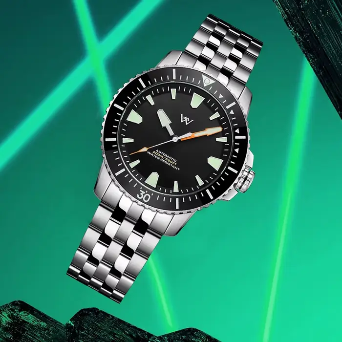 Montre WM NH35 Mécanique Automatique Résistante à L'Eau 200M Acier Inoxydable Pour Hommes Occasions Spéciales