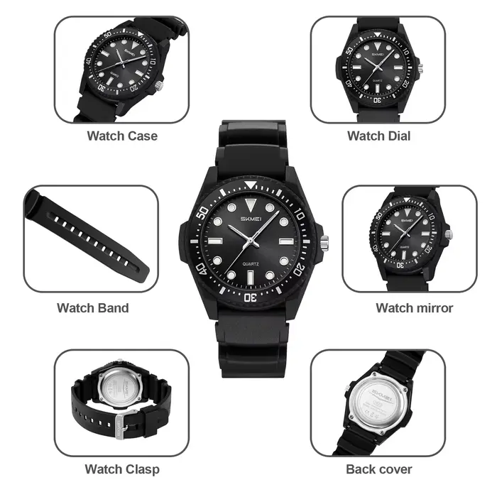 Montre-bracelet à quartz SKMEI 2622 pour étudiant