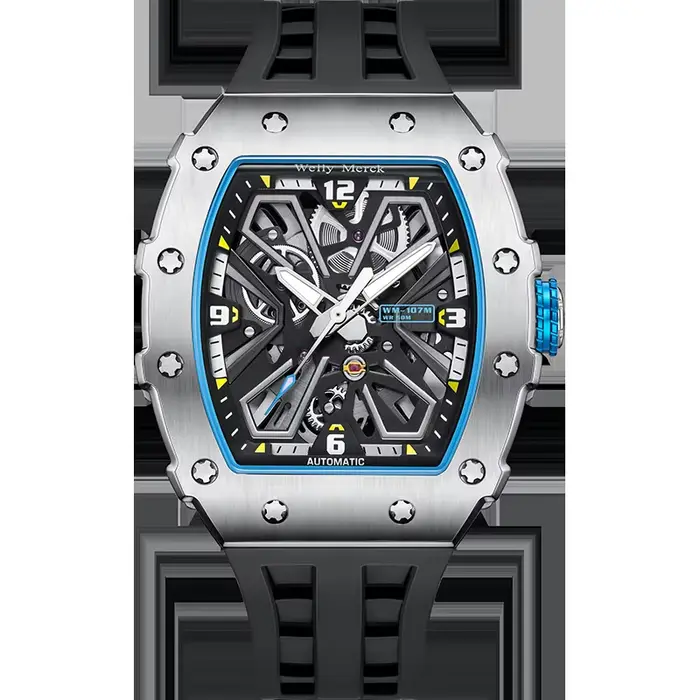 Montre mécanique automatique WM Watch 6T28, pour hommes, verre saphir, revêtement AR, résistance à l