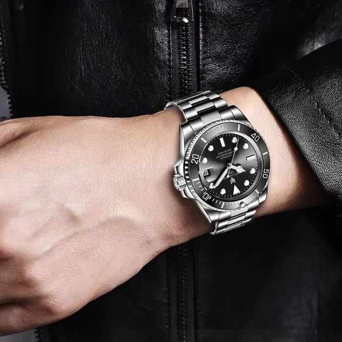 LIGE Top marque de luxe montre automatique pour hommes mode étanche Sport