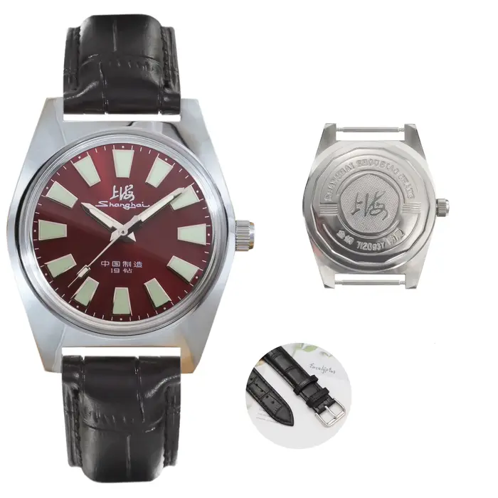 Montre de collection vintage de Shanghai, Chine, cadeau pour messieurs, vente en gros, livraison dir