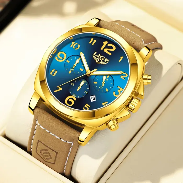 Montre militaire de luxe LIGE pour homme
