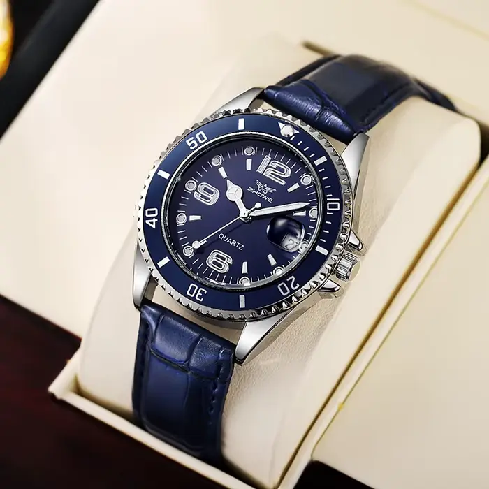 Montre bracelet en cuir pour hommes, nouvelle mode 2022, relogio masculino, calendrier de haute qual