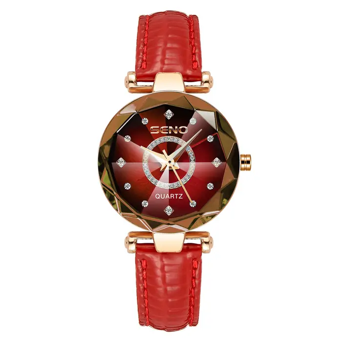 SENO Ocean Star femmes montre en cristal 2025 Top marque de luxe en or Rose femmes Bracelet montre p
