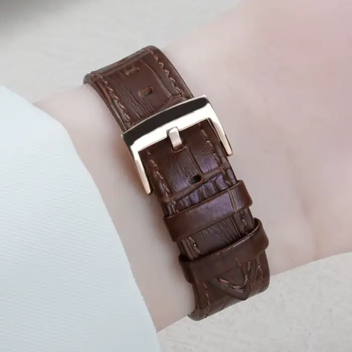 Bracelet de montre en acier inoxydable et cuir de vache pour montres Swarovski, élégant et résistant pour femmes occasions sportives