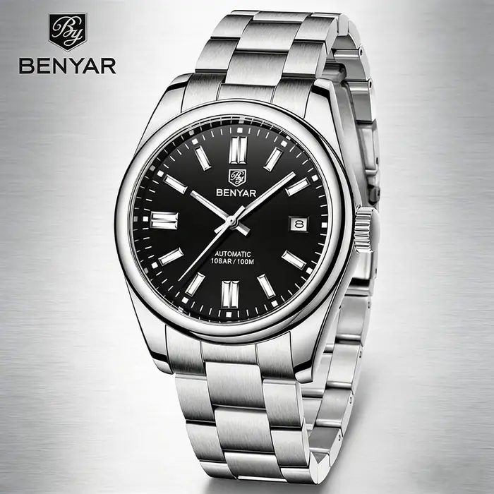 Montre mécanique automatique de luxe pour homme BENYAR