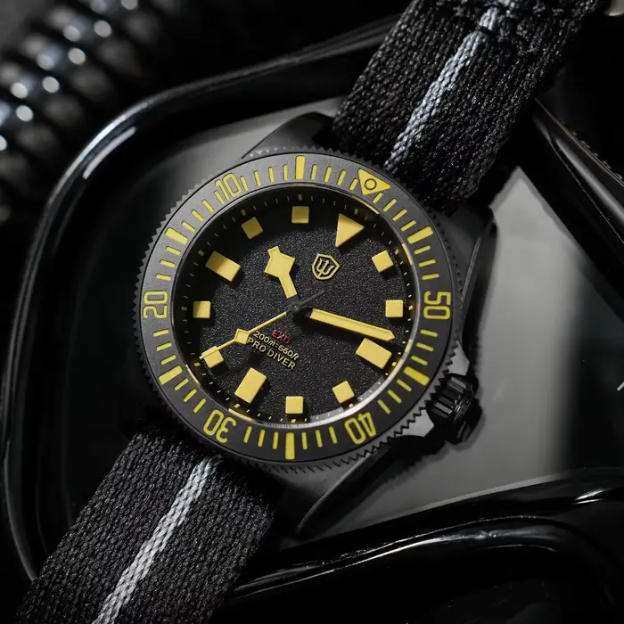 Watchdives EXD 40mm montre de plongée en titane VH31 balayage deuxième Movt saphir BGW9 Lume 200M WR lunette en céramique bracelet Interchangeable