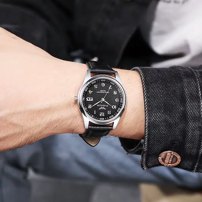 Montres décontractées pour hommes, bracelet en cuir, à la mode, nouveaux produits les plus vendus, l