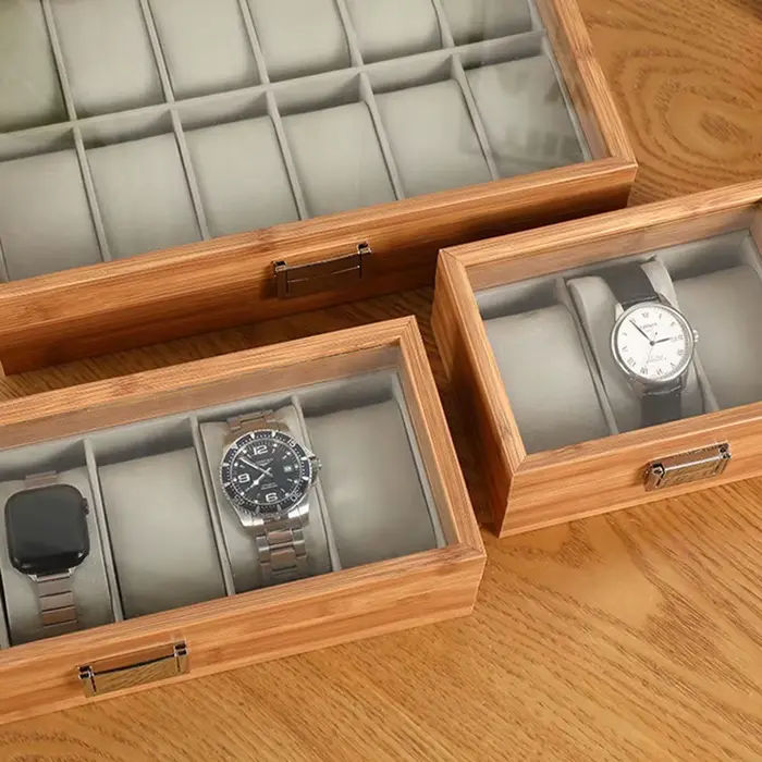 Boîte de rangement de montre en bois antique à offrir pour collectionneurs montres et amoureux de design pour bureaux et intérieurs