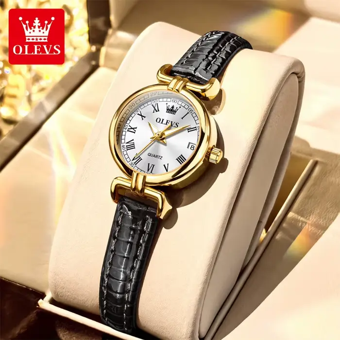 OLEVS 5645 nouvelles femmes montres élégant Original Date Quartz montre-bracelet étanche montres lum