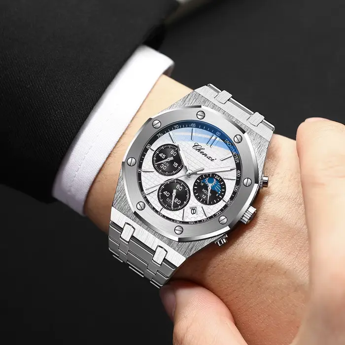CHENXI Montre de luxe pour hommes d'affaires de marque haut de gamme