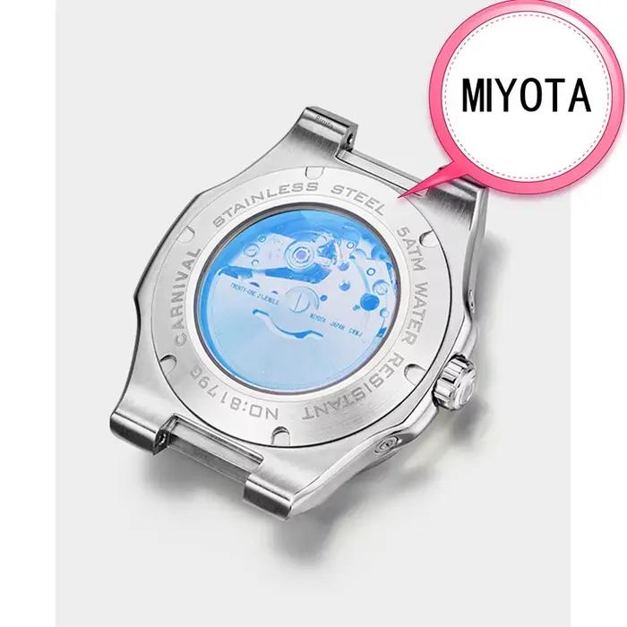 Montre automatique MIYOTA Suisse pour homme
