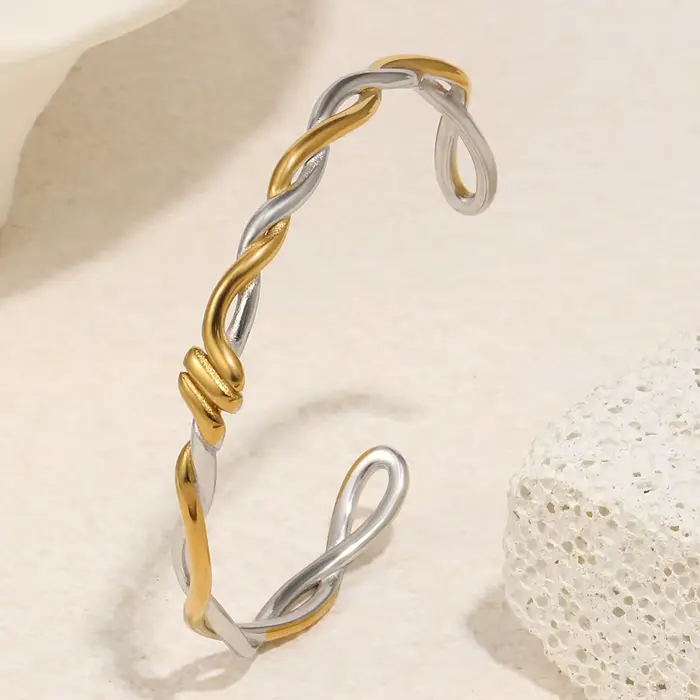 Bracelet E.B.belle à nœuds avec lignes
