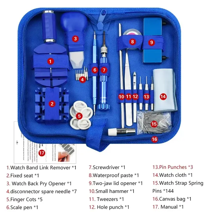 Kit d'outils de réparation de montres