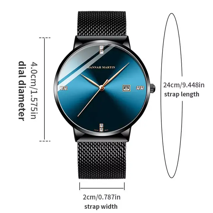 Montre à mouvement à Quartz originale japonaise