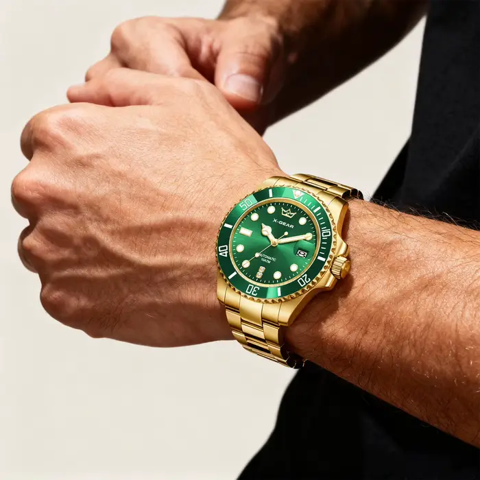 Montre X-GEAR Business en acier inoxydable