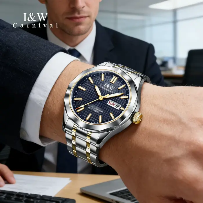 Montre mécanique de luxe de la série haut de gamme IW de la marque CARNIVAL