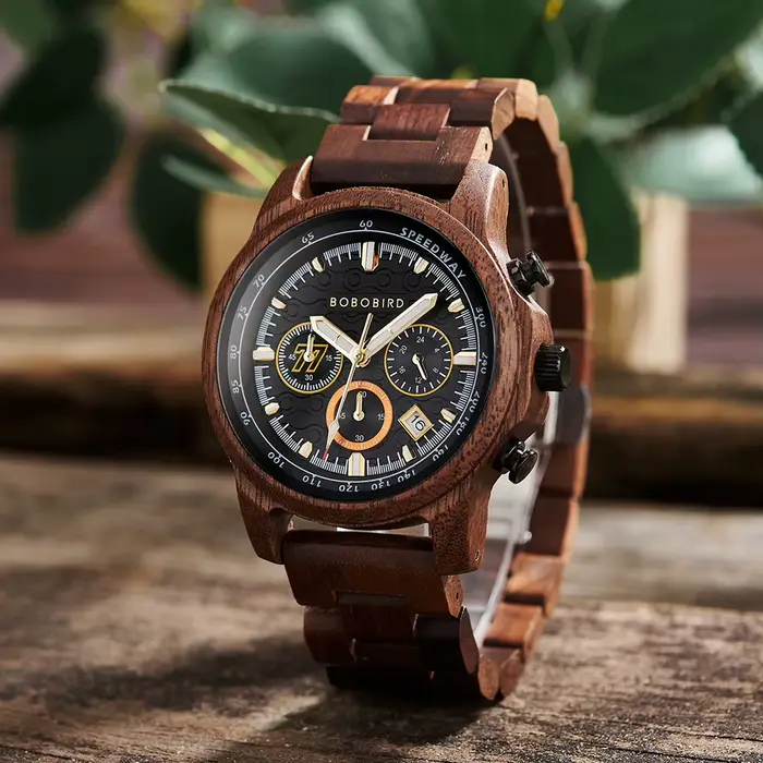 Montres pour hommes BOBO BIRD montre en bois de luxe