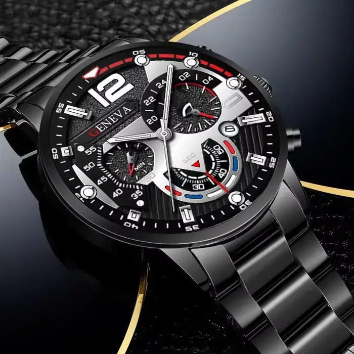 Montre Homme Moonbiffy Quartz Elégante et Polyvalente Occasions Spéciales Business Casual