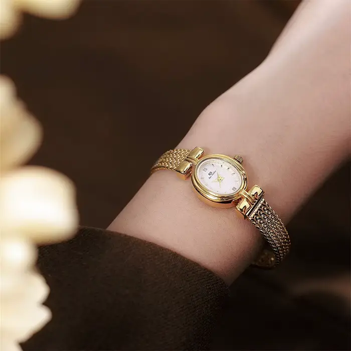 Montre BS Bee Sister en alliage avec mouvement quartz pour femmes, résistante à l'eau, design élégant, idéale pour toutes les occasions, cadeau spécial