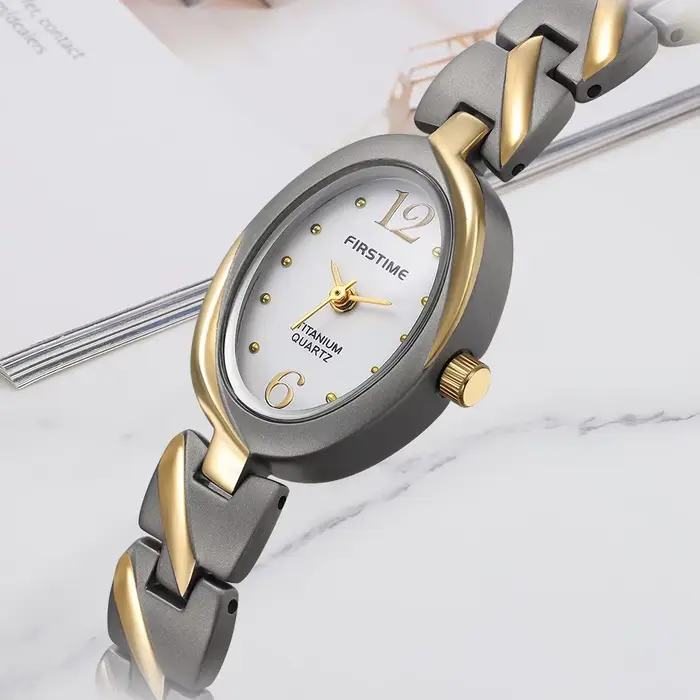 Montre BERNY en titane pour femmes, mouvement Quartz, résistante à l'eau, élégante et décontractée pour toutes les occasions