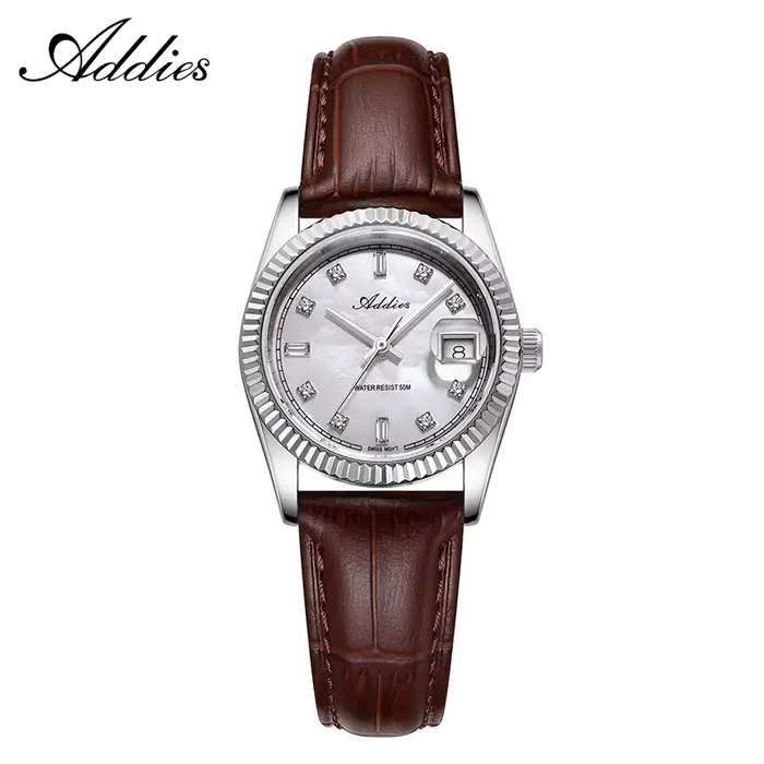 ADDIES – montre de luxe pour femmes, en acier inoxydable, à Quartz japonais 585, étanche 5 bars, pou