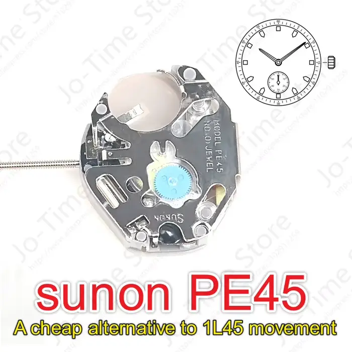 Mouvement de montre à quartz Sunon PE45