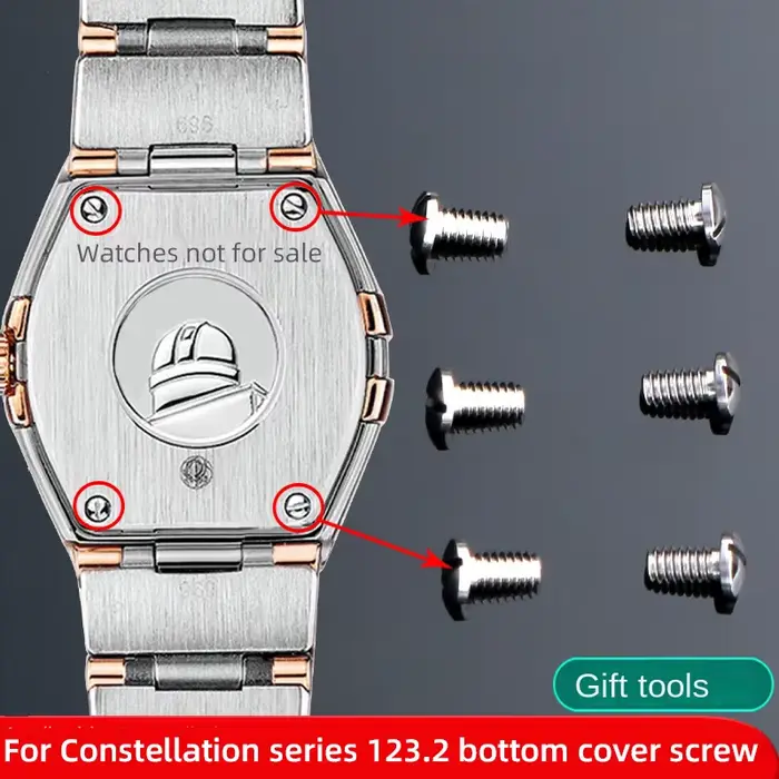 Vis de couverture arrière de montre pour Omega