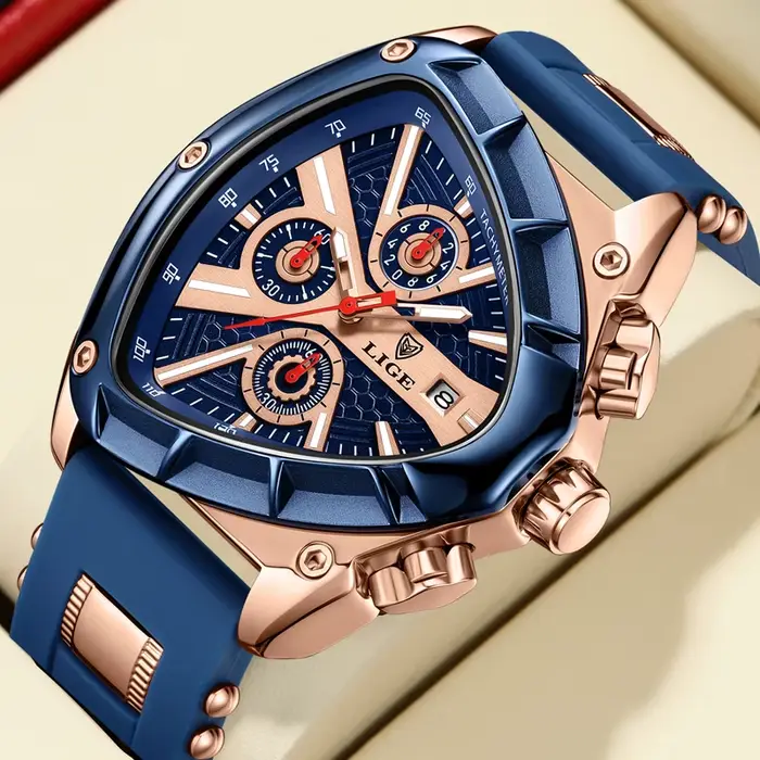 Montre-bracelet à quartz étanche pour homme