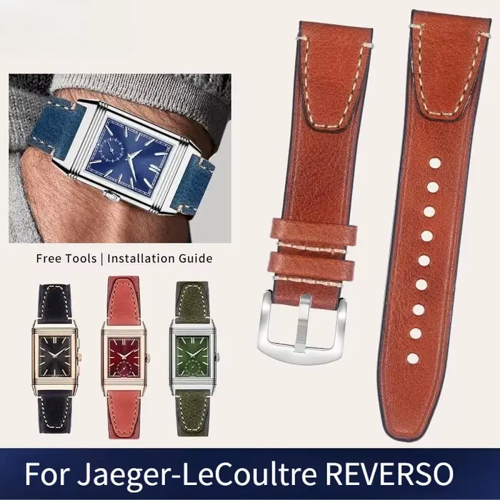 Bracelet de montre en cuir pour hommes