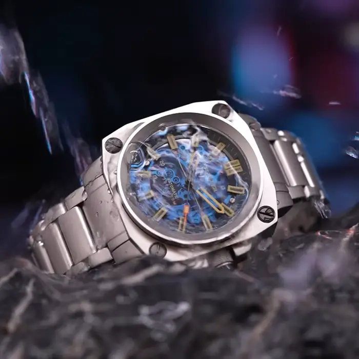 FEELNEVER nouvelles montres mécaniques hommes mode en acier inoxydable de luxe montre