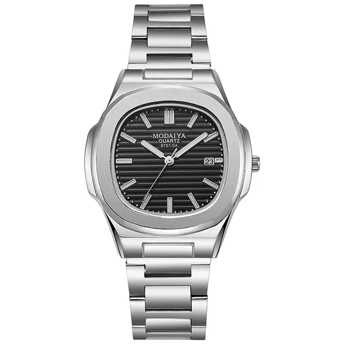 Montres à quartz carrées de luxe pour hommes