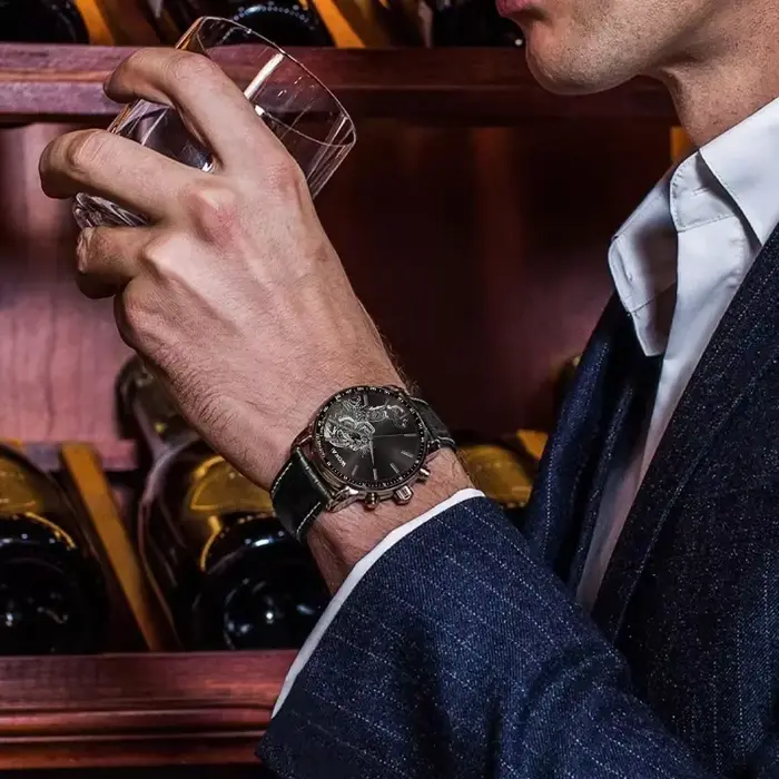 Montre à quartz pour homme de style coréen
