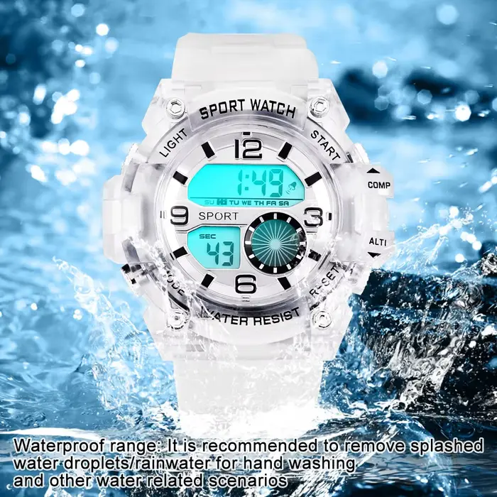 Montre numérique étanche pour homme