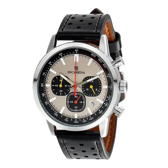 INCASEDA chronographe 42mm mouvement à quartz multifonctionnel série de luxe pour hommes montre
