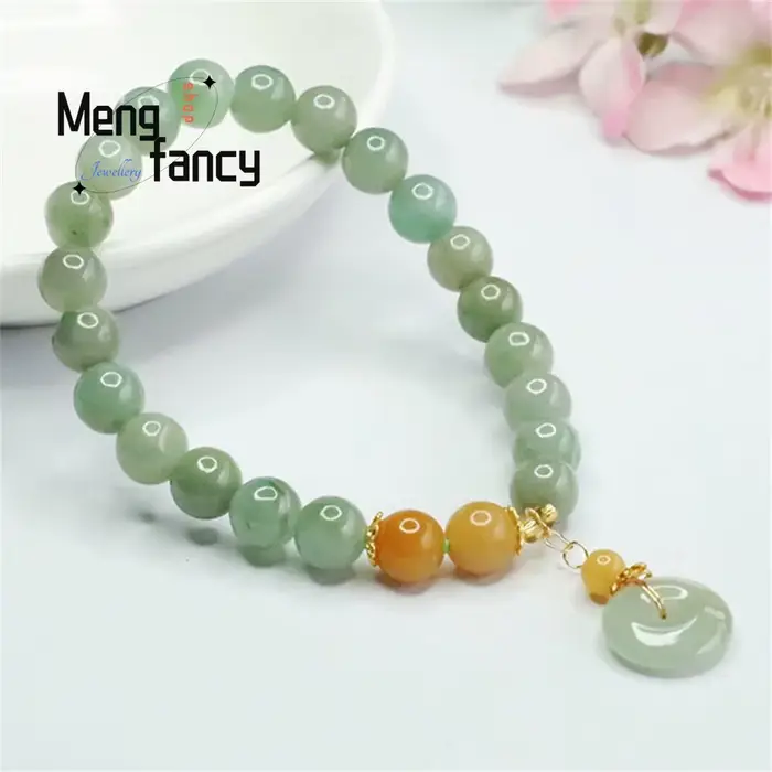Bracelet en jadéite naturelle pour jeunes filles