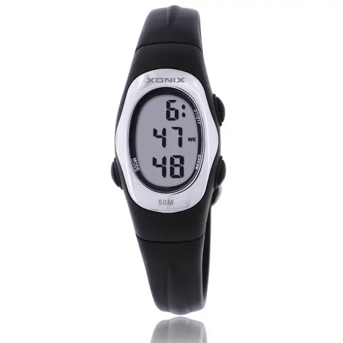 XONIX nouvelle mode femmes étudiant sport montres étanche 50m dames gelée alarme numérique natation plongée main Montre Femme AP
