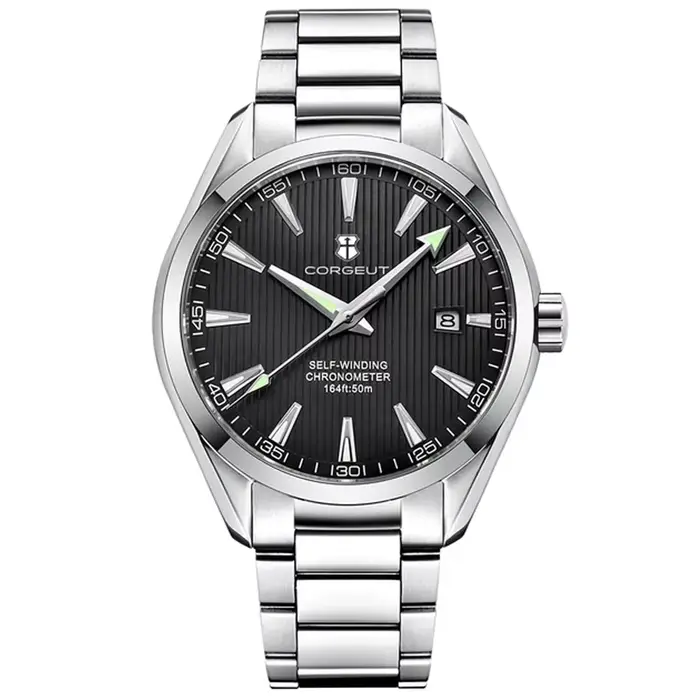 Corgeut 41mm luxe NH35 Movt homme Sport horloge automatique Relogio Masculino mécanique montre-bracelet saphir acier bande montre pour hommes