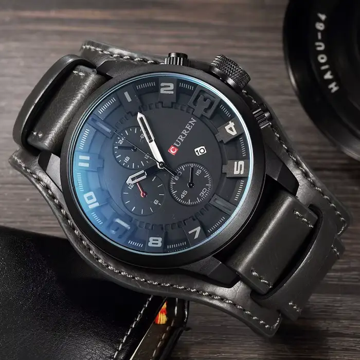 Nouvelles montres CURREN marque de luxe hommes montre bracelet en cuir mode Quartz-montre sport décontracté montre-bracelet Date horloge Relojes 8225