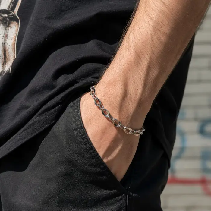 Bracelet en acier inoxydable pour femmes et hommes