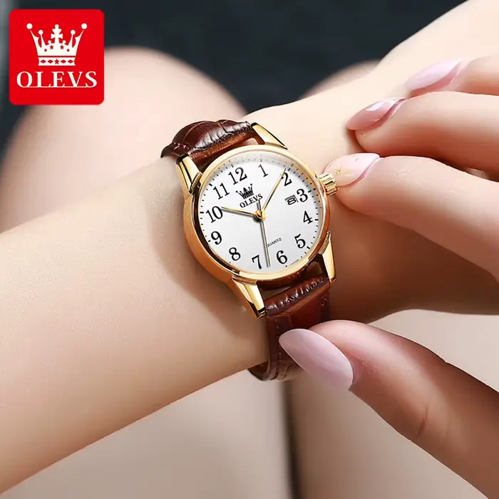 OLEVS Top marque montre à Quartz pour femmes 50M étanche GMT montres