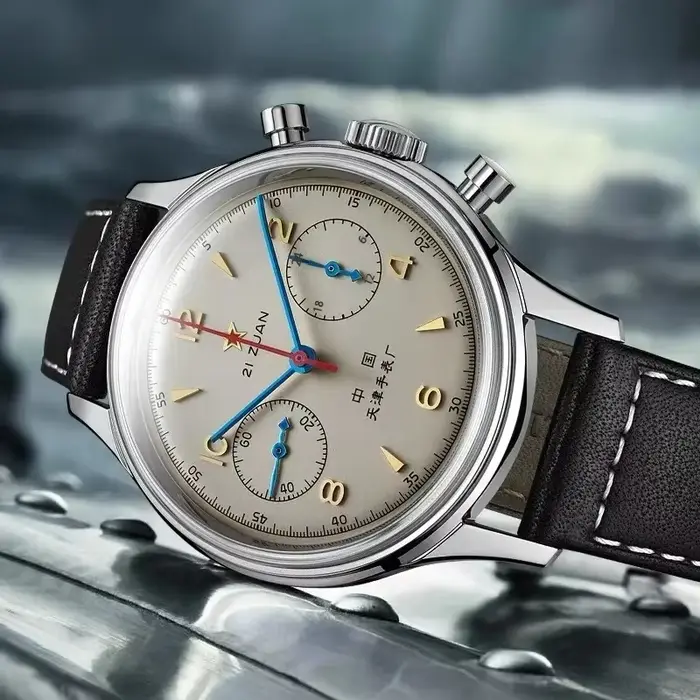 Montres pour hommes 1963 pilote montre automatique 42mm étanche rétro quartz chronographe