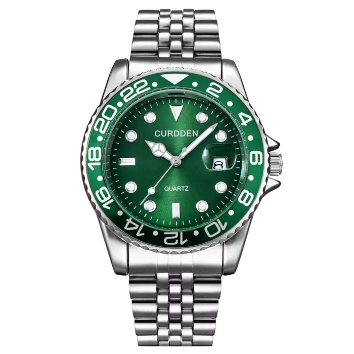 Hommes marque célèbre montres étudiants garçons mode bracelet en acier inoxydable calendrier décontr