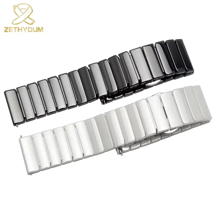 Bracelet de montre en céramique robuste et élégant pour homme et femme, parfait pour toutes les occasions et cadeaux spéciaux