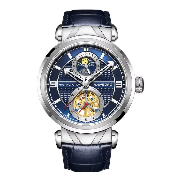 HANBORO Extraordinary Master Series Montre mécanique entièrement automatique pour homme avec montre 