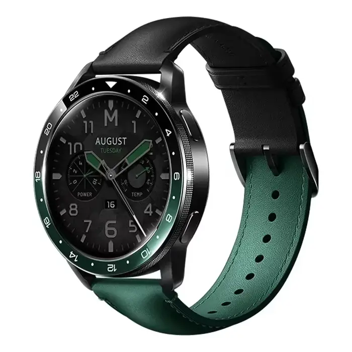 Bracelet en cuir d'origine pour Xiaomi Watch S3 S1 Pro/S1 & MI Color 2/S1, Bracelet en cuir de vache